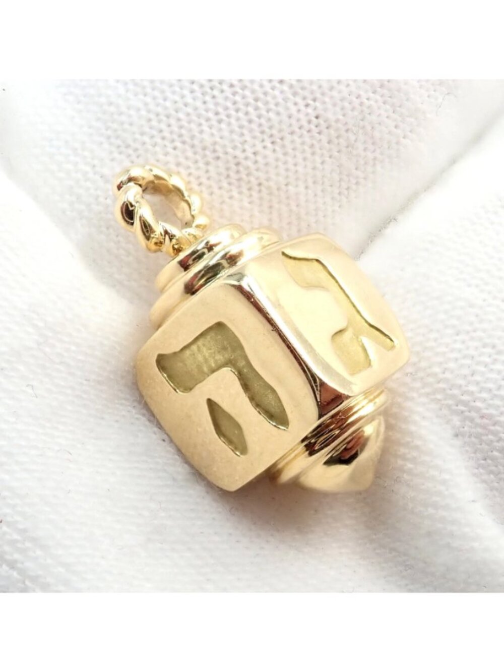 Ultra Rare Vintage Tiffany & Co. 18k Yellow Channukah Dreidel Charm Pendant - Picture 9 of 9